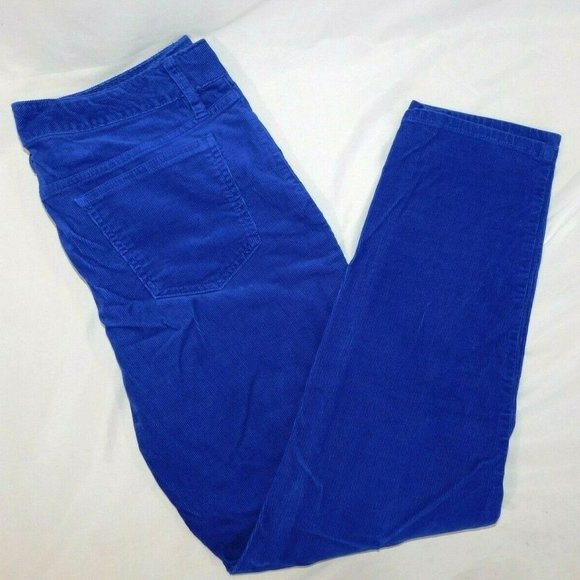 Lands End Womens 12T 12 Tall Blue  Corduroy Pant - Picture 4 of 8